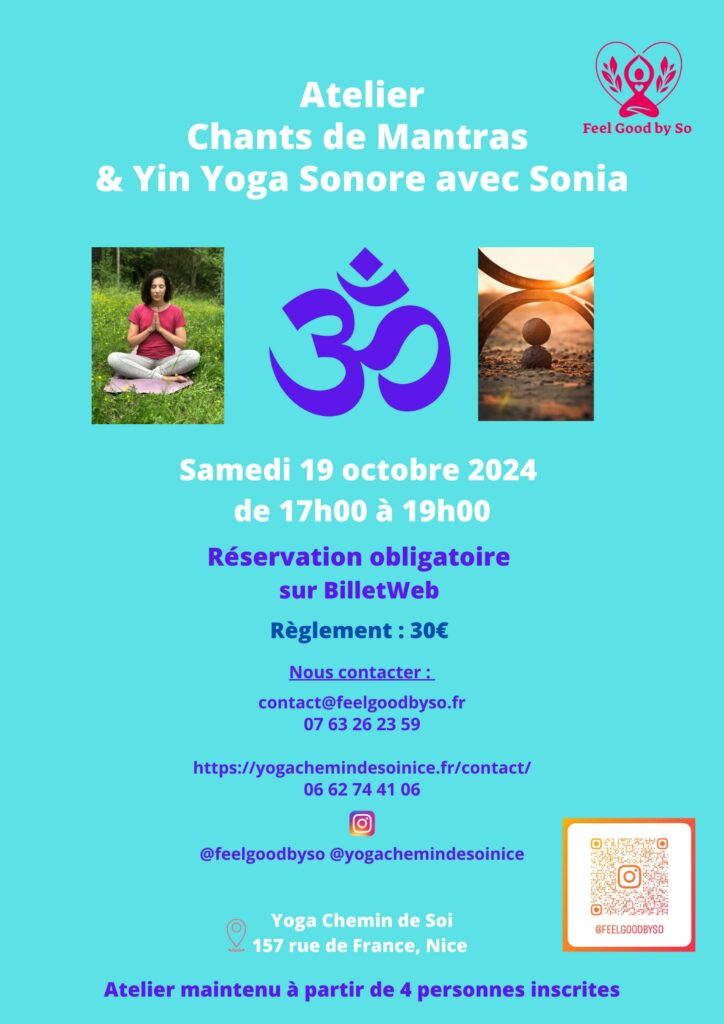 Atelier Chants de Mantras & Yin Yoga Sonore avec Sonia