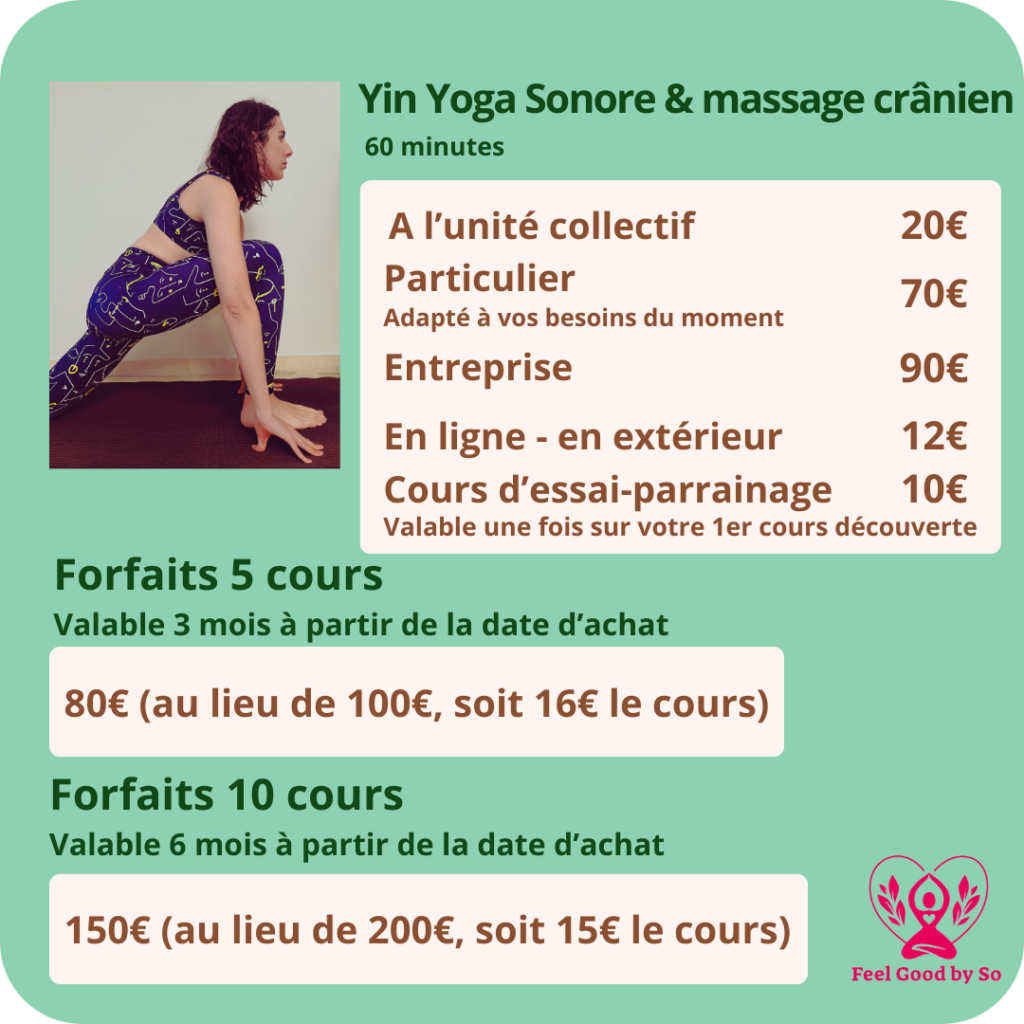 tarifs yoga et massages Nice